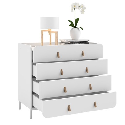 Cômoda Curve 4 Gavetas Branco - Brv