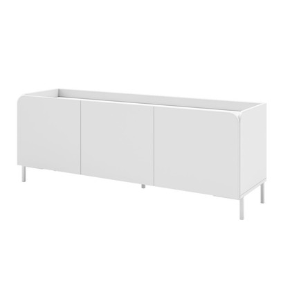 Rack para TV Até 55 Polegadas 3 Portas Branco - Brv