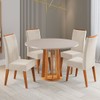 Mesa de Jantar 4 Lugares Foster Mel/Blonde/Pastel - Viero Móveis
