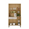 Cozinha Compacta Golden Plus 6 Portas 1 Gaveta 100% Mdf Freijó/Soft - Kits Paraná
