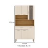 Cozinha Compacta Golden Plus 6 Portas 1 Gaveta 100% Mdf Freijó/Soft - Kits Paraná