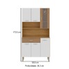 Cozinha Compacta Golden Plus 6 Portas 1 Gaveta 100% Mdf Freijó Supremo - Kits Paraná