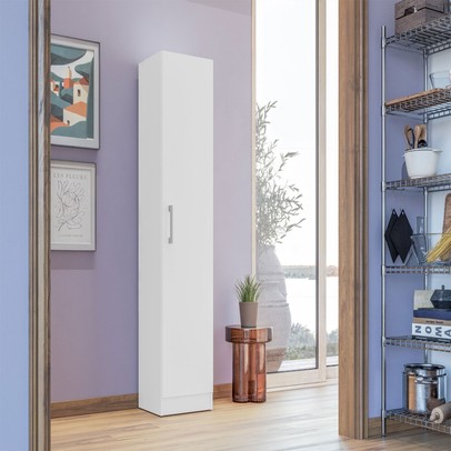 Armário Multiuso Lavanda 1 Porta Branco - Kits Paraná