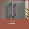 Armário Multiuso Brisa 2 Portas Gris - Kits Paraná