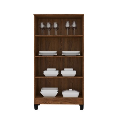 Armário Multiuso Brisa 2 Portas Nogueira/Off White - Kits Paraná