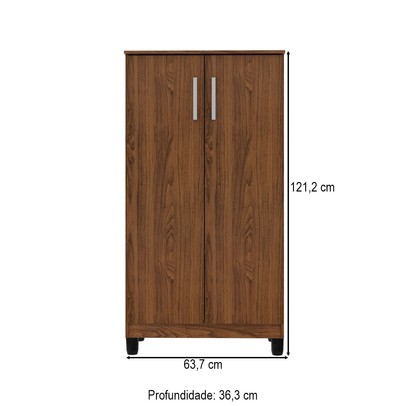 Armário Multiuso Brisa 2 Portas Nogueira - Kits Paraná