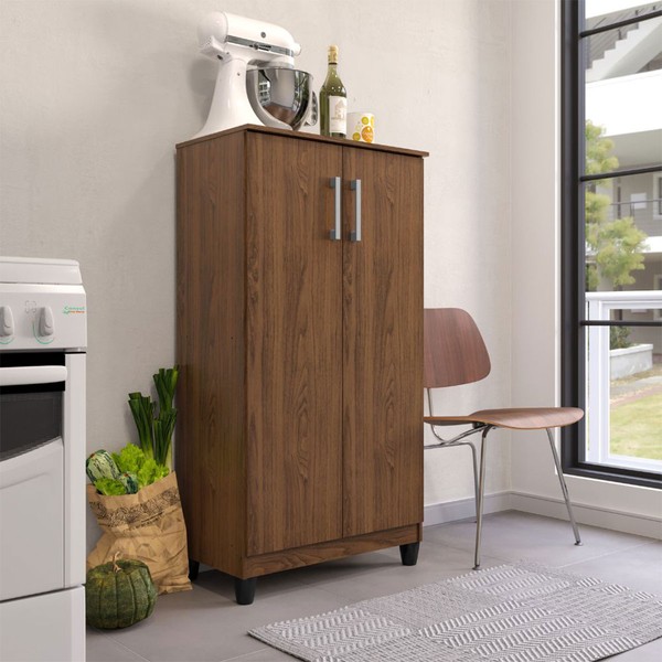 Armário Multiuso Brisa 2 Portas Nogueira - Kits Paraná