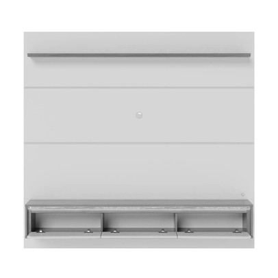 Painel para TV Até 65 Polegadas Tahiti 3 Portas com Led Off White Matte/ Freijó - Colibri