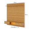 Painel para TV Até 60 Polegadas Bali 2 Portas com Led Naturale - Colibri