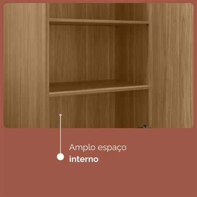 Armário Multiuso Luna 2 Portas Freijó - Kits Paraná