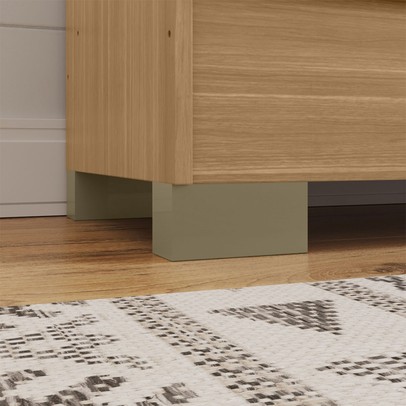 Armário Multiuso Luna 2 Portas Freijó/Off White - Kits Paraná