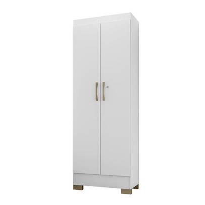 Armário Multiuso Luna 2 Portas Freijó Branco - Kits Paraná