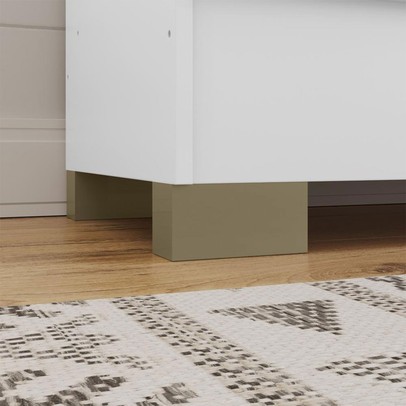 Armário Multiuso Luna 2 Portas Freijó Branco - Kits Paraná