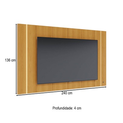 Painel para TV Até 75 Polegadas Maggiore com Led Naturale - Colibri