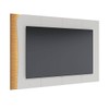 Painel para TV Até 65 Polegadas Amalfi Ripado com Led Off White Matte/Freijó - Colibri
