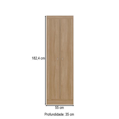 Armário Multiuso Aura 2 Portas Freijó - Kits Paraná