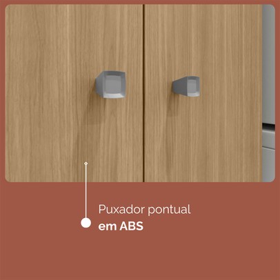 Armário Multiuso Aura 2 Portas Freijó - Kits Paraná