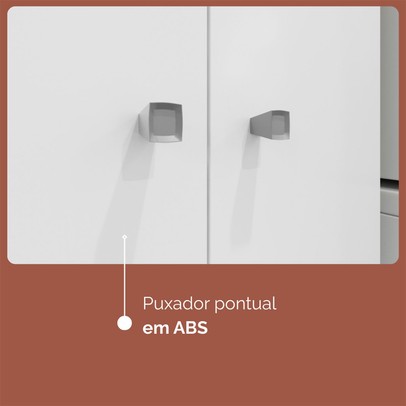 Armário Multiuso Aura 2 Portas Branco - Kits Paraná