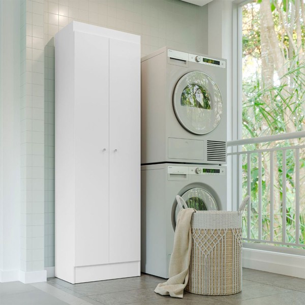 Armário Multiuso Aura 2 Portas Branco - Kits Paraná