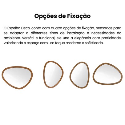 Balcão Buffet Magum 1 Porta com Espelho Orgânico Cinamomo/Off White - Pnr Móveis