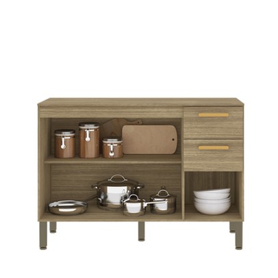 Balcão de Cozinha 120 Cm Urbane Freijó - Kits Paraná