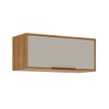 Armário Aéreo Cozinha 80 Cm Celeste 1 Porta 100% Mdf 28523 Cinamomo/Offwhite - Mgm Móveis