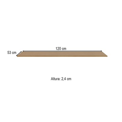 Tampo para Balcão 120 Cm 300 Freijó - Kits Paraná