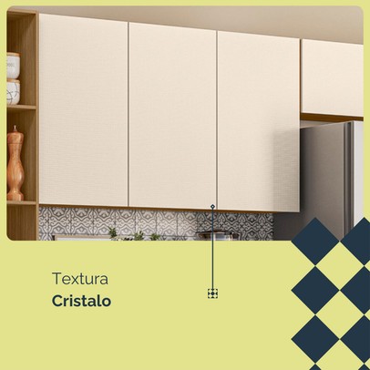 Cozinha Compacta Vert Plus 9 Portas 1 Gaveta 100% Mdf com Vidro Soft/Freijó - Kits Paraná