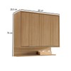 Armário Aéreo Cozinha 80 Cm Colors 2 Portas 100% Mdf Freijó - Kits Paraná
