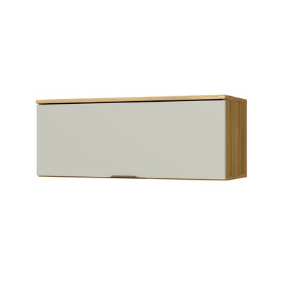 Armário Aéreo Cozinha 80 Cm Copenhague 1 Porta Ipê/Sabbia - Decibal