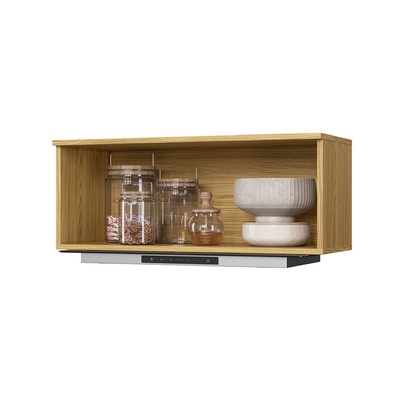 Armário Aéreo Cozinha 80 Cm Copenhague 1 Porta Ipê/Sabbia - Decibal