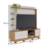 Estante para TV Até 70 Polegadas Paraná 3 Portas Off White Matte/Freijó - Colibri