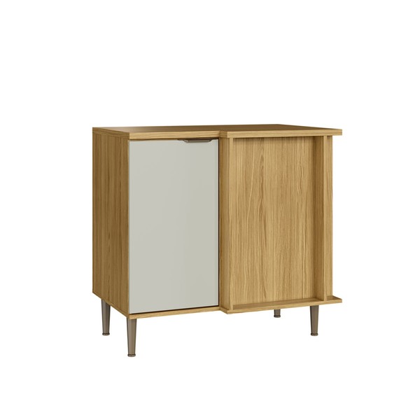 Balcão de Cozinha Copenhague 1 Porta Ipê/Sabbia - Decibal