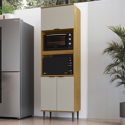 Torre Quente Copenhague 3 Portas Ipê/Sabbia - Decibal