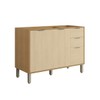 Balcão de Cozinha para Pia 120 Cm Colors 3 Portas 2 Gavetas 100% Mdf Freijó/Oásis - Kits Paraná