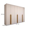 Guarda-Roupa Casal Supreme 6 Portas 4 Gavetas 100% Mdf Branco - Panorama Móveis