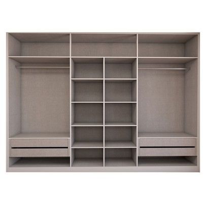 Guarda-Roupa Casal Supreme 6 Portas 4 Gavetas 100% Mdf Branco - Panorama Móveis