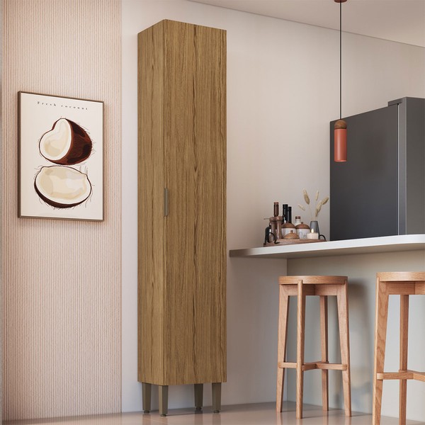 Paneleiro Florença 1 Porta Naturalle - Decibal