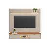 Painel para TV Até 70 Polegadas Ferrara 2 Portas Canela/Off White - Linea Brasil