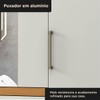 Guarda-Roupa Casal Medina 4 Portas 6 Gavetas com Espelho Cinamomo/Off White - Mx Móveis