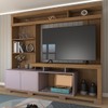 Estante para TV Até 55 Polegadas Cinema 2 Portas Mel/Cacau - Panorama Móveis