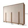 Guarda-Roupa Casal Magnata 6 Portas 6 Gavetas 100% Mdf Freijó/Off White - Panorama Móveis