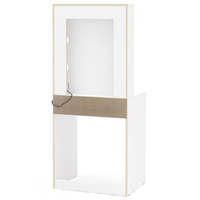 Penteadeira Camarim Lavínia para 7 Lâmpadas 1 Gaveta Branco - Politorno