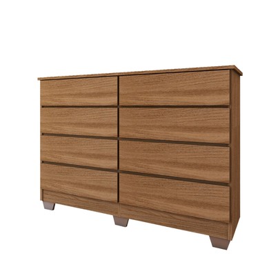 Cômoda House 8 Gavetas com Pés Amêndola Touch - Panorama Móveis