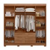 Guarda-Roupa Casal Santana 8 Portas 6 Gavetas Jatoba - Pnr Móveis