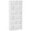Estante para Livros Xangai 10 Prateleiras Branco - Politorno