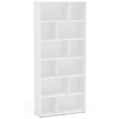 Estante para Livros Xangai 10 Prateleiras Branco - Politorno