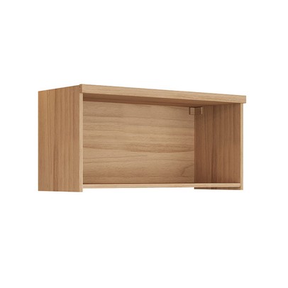 Armário Aéreo Cozinha 80 Cm Bless 1 Porta 100% Mdf Jequitiba/Off White Fosco - Linea Brasil