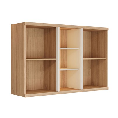 Armário Aéreo Cozinha 120 Cm Bless 2 Portas 100% Mdf Jequitiba/Off White Fosco - Linea Brasil