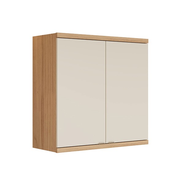 Armário Aéreo Cozinha 80 Cm Bless 2 Portas Jequitiba/Off White Fosco - Linea Brasil